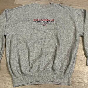 Vintage Majestic Brand Columbus Blue Jackets L Sweatshirt Pullover